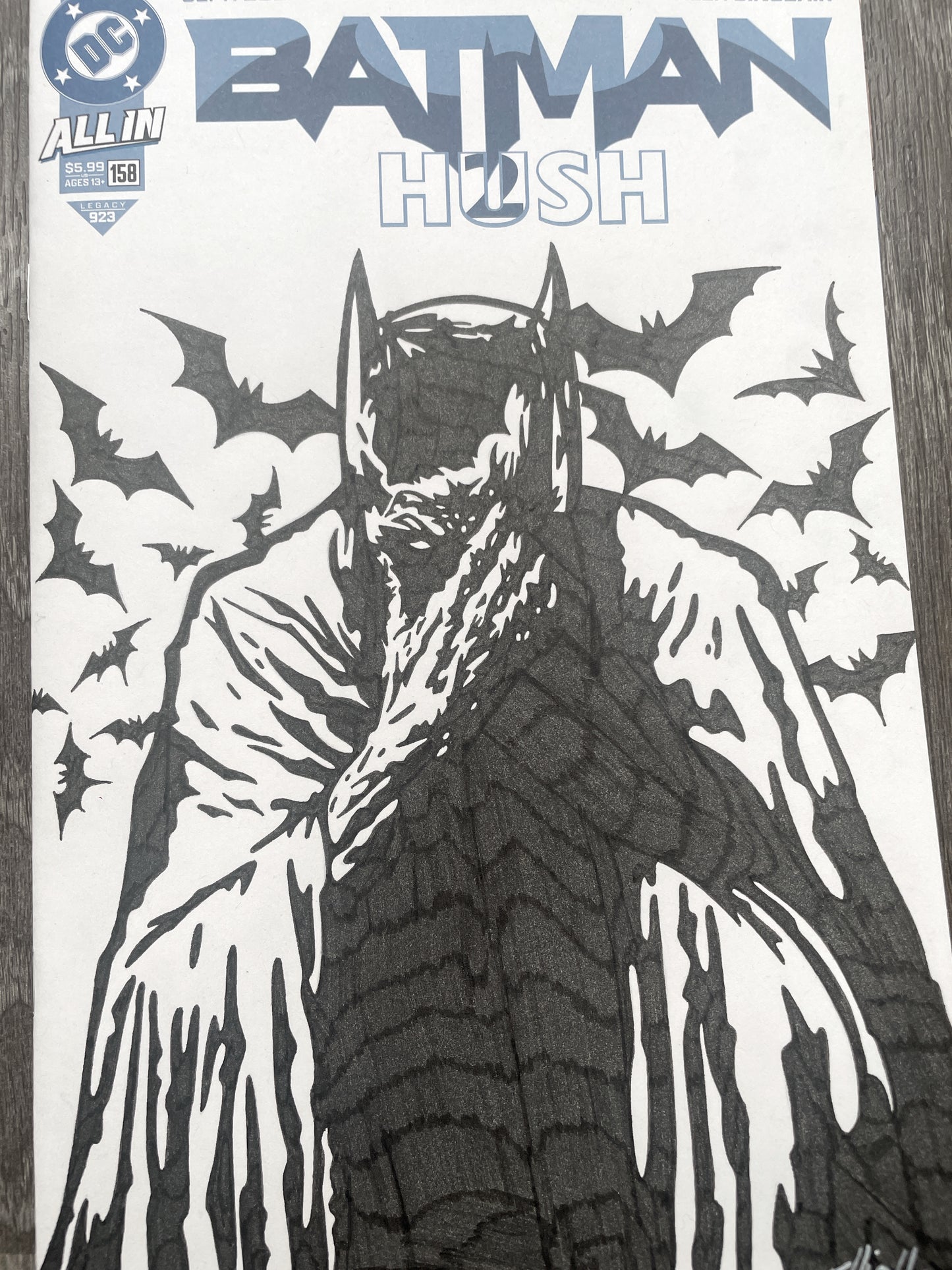 GOTHIC BATMAN HUSH 2 SKETCH COVER