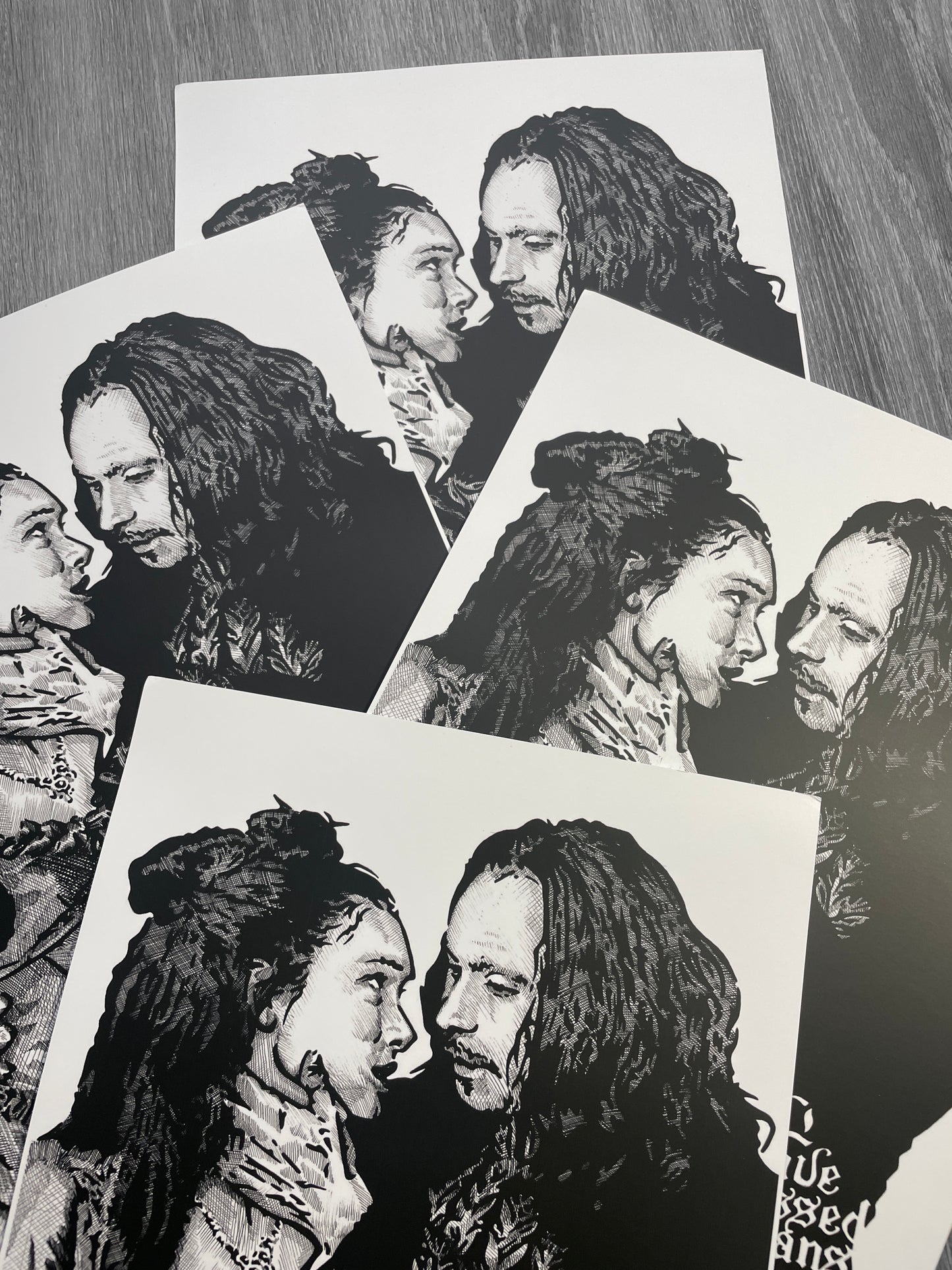 DRACULA & MINA A3 ART PRINTS
