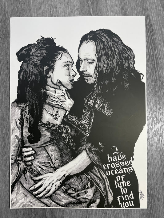 DRACULA & MINA A3 ART PRINTS